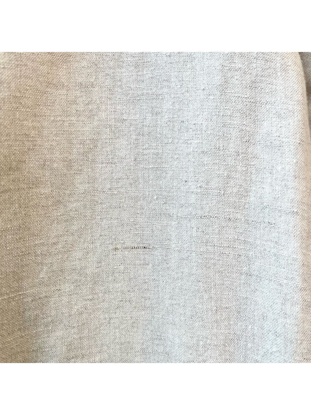 Lost in Lunar Linen Cotton Shift Dress Fringe Trim, Beige Oatmeal Sleeveless, S - Picture 9 of 16